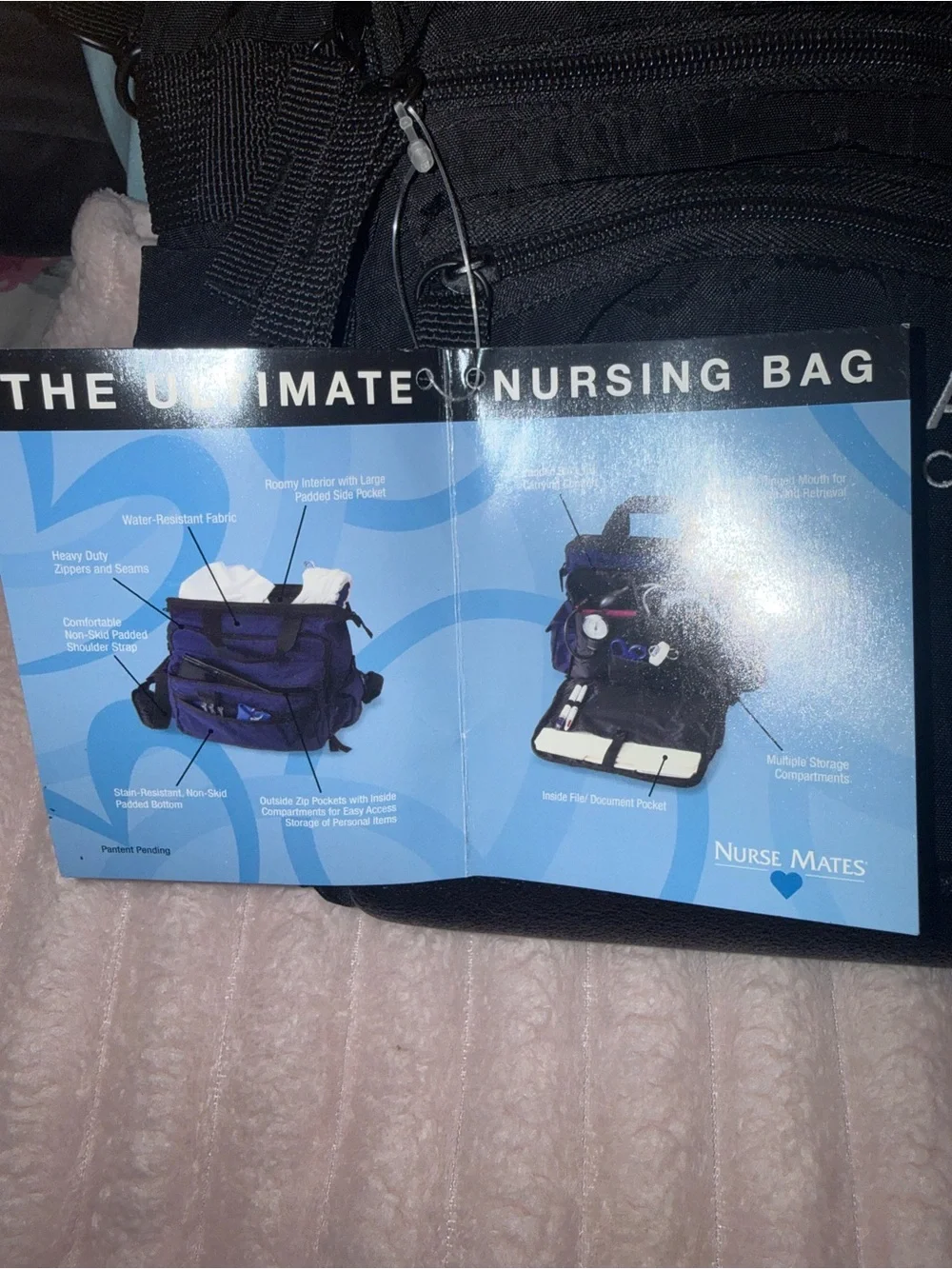 AXIS CENTER Nurse Mate Collection Black Crossbody Bag NWT